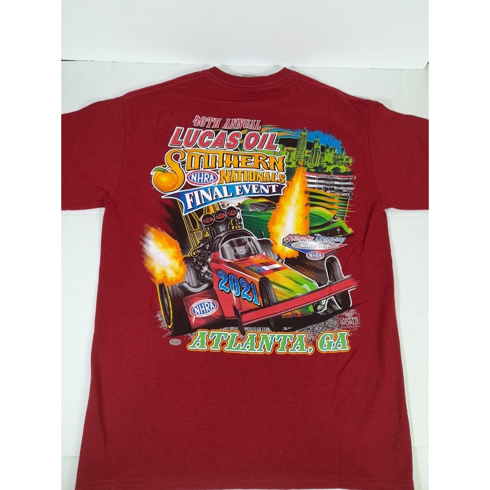 2021 Lucas Oil Southern Nationalsl T Shirt Sz M Racing Tee NHRA